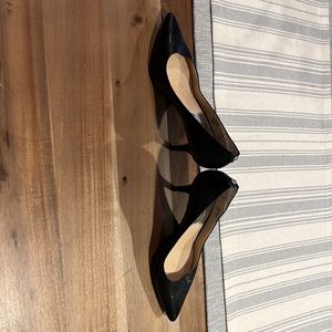Michael Kors black leather heels 7.5 like new